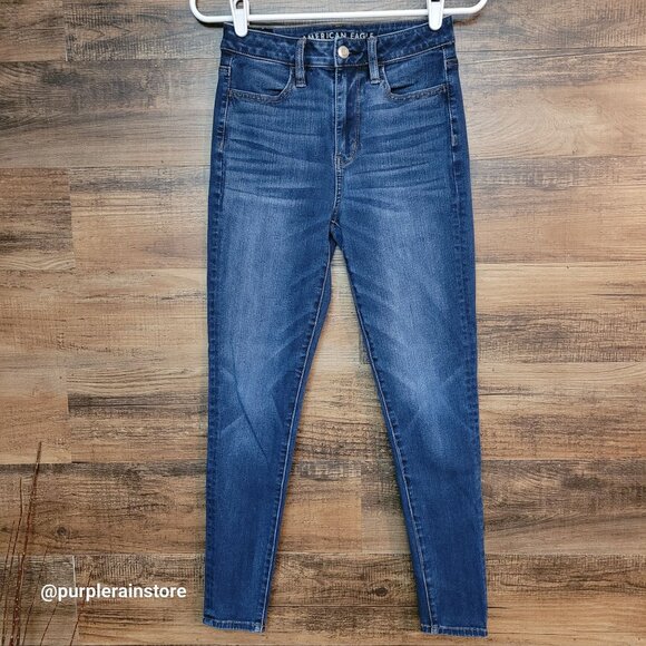 American Eagle Jeans 2 S Jegging 360 Next Level Stretch Super Hi Rise - Picture 1 of 11